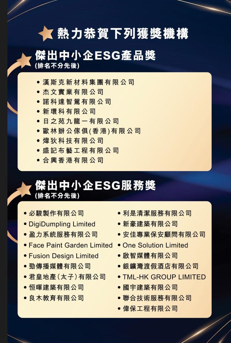 SME ESG Award Ceremony Photo 3